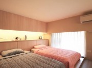 幸福溫馨現(xiàn)代簡約風格100平米復式loft兒童房背景墻裝修效果圖