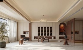 中古風(fēng)三居室客廳裝修效果圖