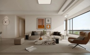 現(xiàn)代簡約三居室客廳裝修效果圖