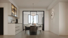 現(xiàn)代簡約三居室餐廳裝修效果圖