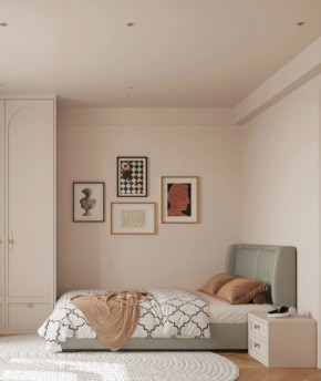 法式中古風三居室兒童房裝修效果圖