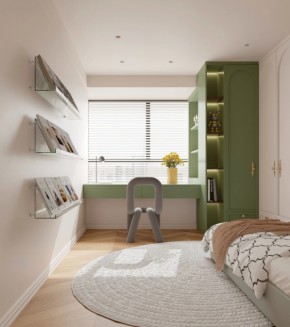 法式中古風三居室兒童房裝修效果圖