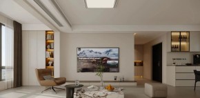 現(xiàn)代簡約三居室客廳裝修效果圖