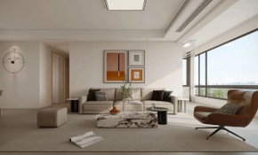 現(xiàn)代簡約三居室客廳裝修效果圖