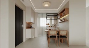 現(xiàn)代簡約三居室餐廳裝修效果圖