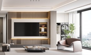 金秋花園意式三居室客廳裝修效果圖