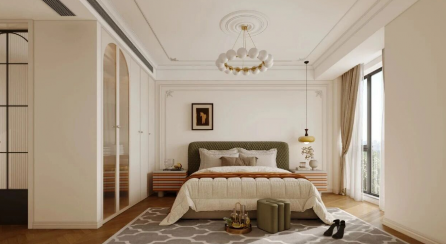 法式三居室臥室裝修效果圖