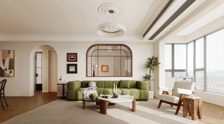 法式三居室客廳裝修效果圖