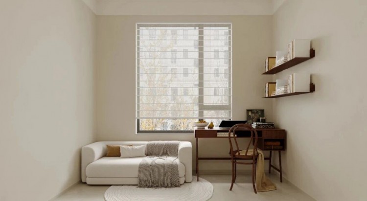 現(xiàn)代簡(jiǎn)約三居室書(shū)房裝修效果圖