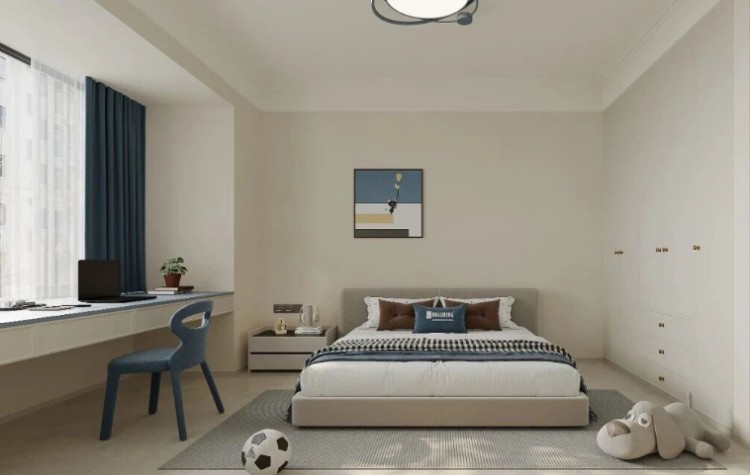 現(xiàn)代簡(jiǎn)約三居室臥室裝修效果圖