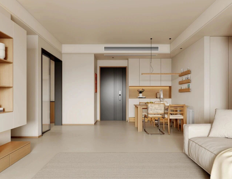 原木風(fēng)兩居室餐廳裝修效果圖