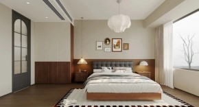 中古風三居室臥室裝修效果圖