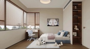 中古風三居室兒童房裝修效果圖