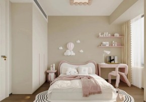 中古風三居室兒童房裝修效果圖