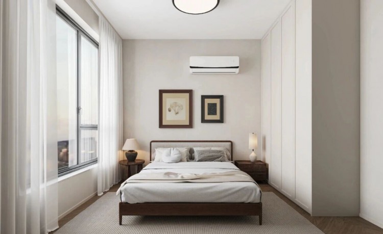 現(xiàn)代法式三居室臥室裝修效果圖