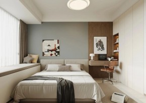 現(xiàn)代簡(jiǎn)約三居室臥室裝修效果圖