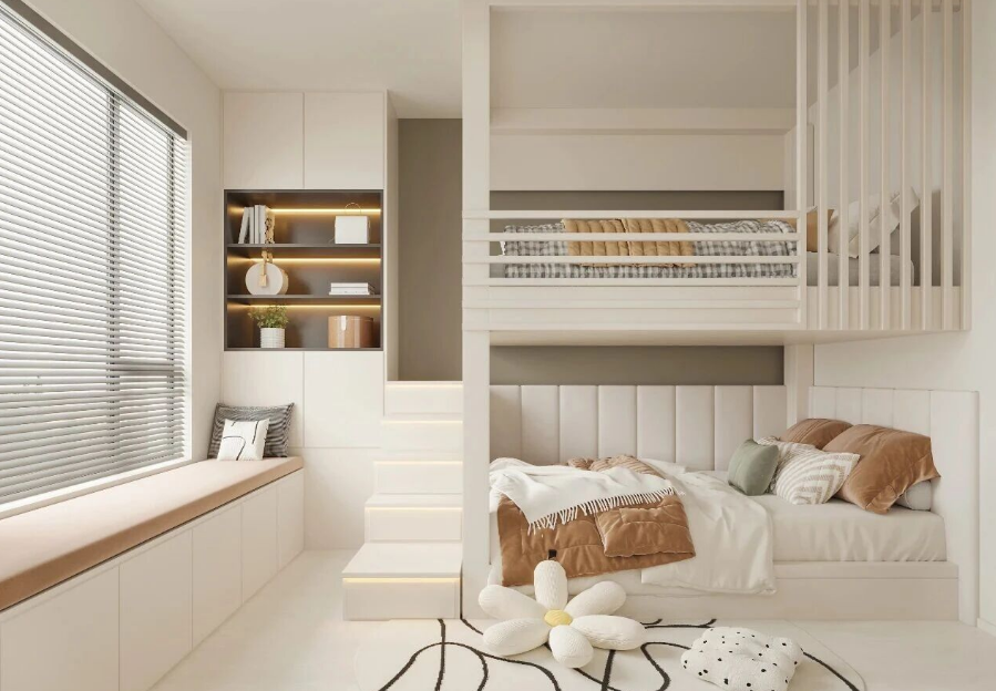 現(xiàn)代簡(jiǎn)約三居室兒童房裝修效果圖