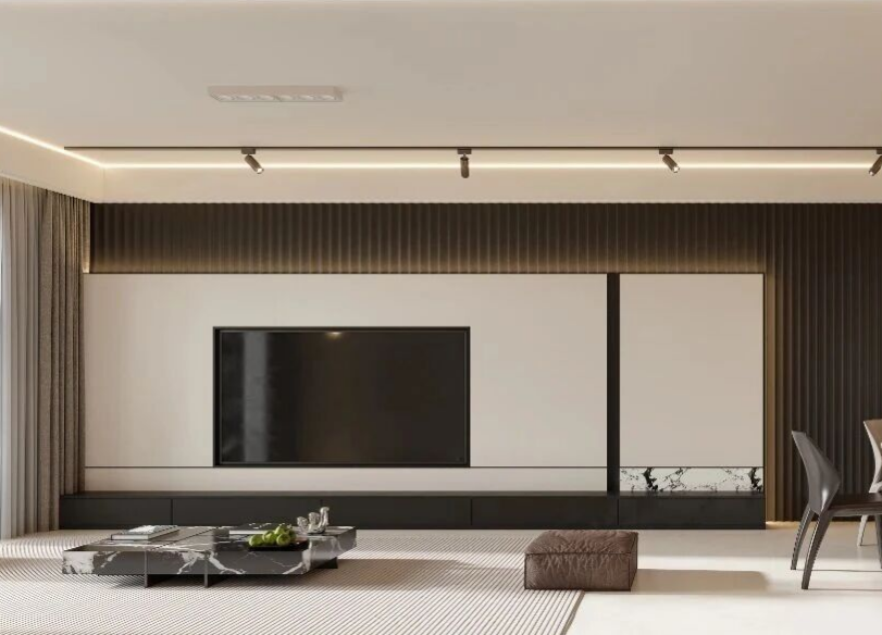 現(xiàn)代簡(jiǎn)約三居室客廳裝修效果圖