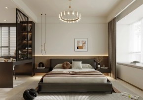 現(xiàn)代簡(jiǎn)約三居室臥室裝修效果圖