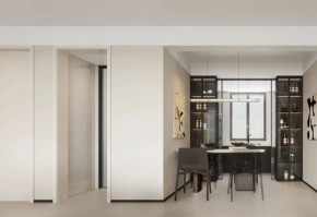 現(xiàn)代簡(jiǎn)約三居室餐廳裝修效果圖