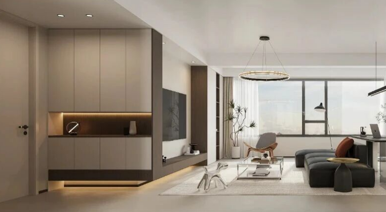 現(xiàn)代簡(jiǎn)約三居室玄關(guān)裝修效果圖