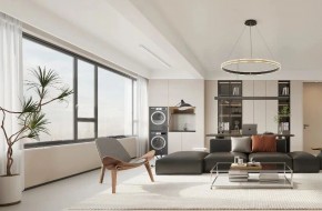 現(xiàn)代簡(jiǎn)約三居室客廳裝修效果圖