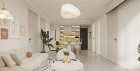 現(xiàn)代簡約兩居室客廳裝修效果圖