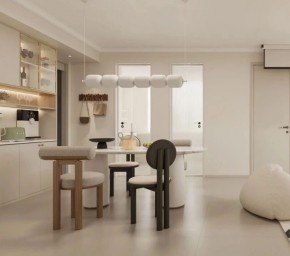 現(xiàn)代簡約兩居室餐廳裝修效果圖