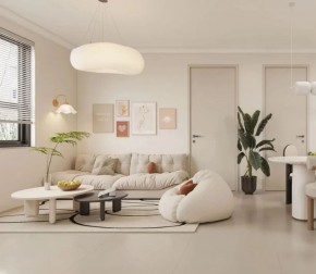 現(xiàn)代簡約兩居室客廳裝修效果圖