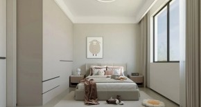 現(xiàn)代簡約三居室臥室裝修效果圖