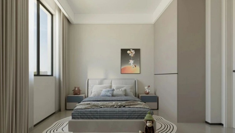 現(xiàn)代簡約三居室兒童房裝修效果圖