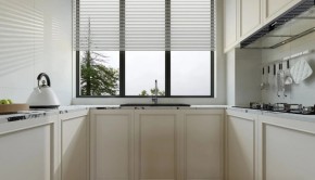 法式復(fù)古三居室廚房裝修效果圖