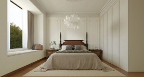 法式復(fù)古三居室臥室裝修效果圖